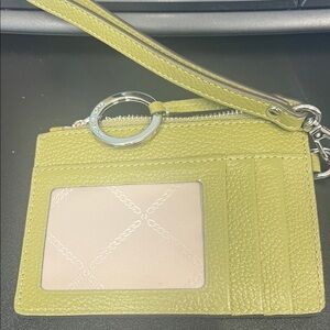 Michael Kors Olive/Green key chain Card Holder